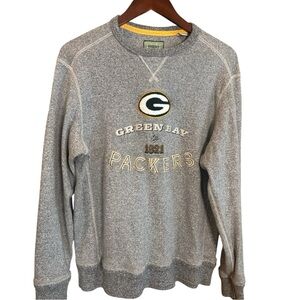 Tommy Bahama Green Bay Packers Gray Men’s Crewneck Sweatshirt- size Medium